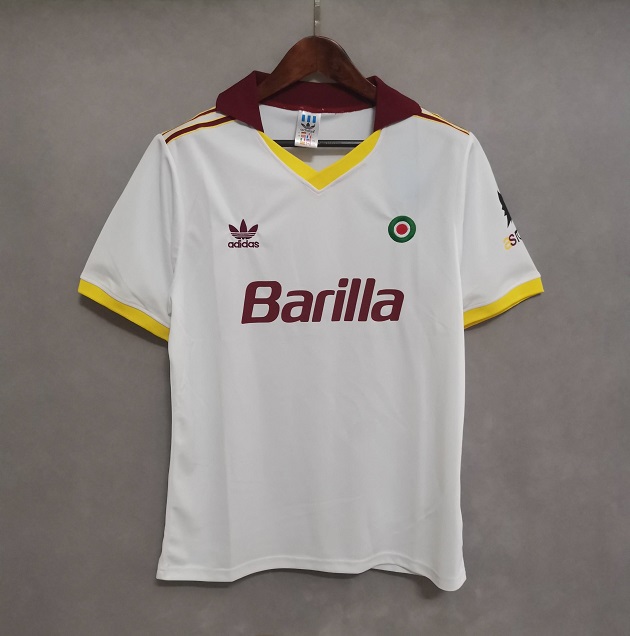 AAA Quality Roma 91/92 Away White Soccer Jersey